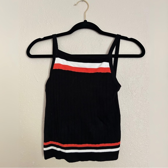 Backless Sweater Tank Top with Spaghetti Straps - Picture 1 of 4